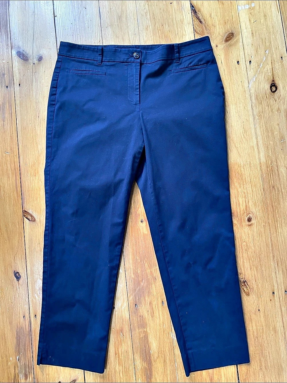 Ann Taylor Women's Straight-Leg Pants in Blue Like New size 8